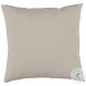 Benbert Tan And White Performance Fabric Pillow Set of 4