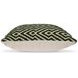 Digover White and Green Accent Pillow
