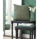 Digover White and Green Accent Pillow