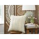 Rowton White and Green Accent Pillow