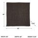 Anawood Brown Performance Fabric Throw Set of 3