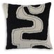 Veerbank Black and Beige Accent Pillow Set of 4