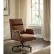 Skylar Ardent Chestnut Leather Upholstered Executive Chair