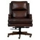Admiral Mystic Bourbon Leather Upholstered Executive Chair