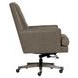 Reese Ardent Iron Leather Upholstered Executive Chair with Nailhead Trim and Casters