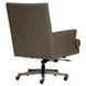 Reese Ardent Iron Leather Upholstered Executive Chair with Nailhead Trim and Casters