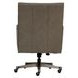 Reese Ardent Iron Leather Upholstered Executive Chair with Nailhead Trim and Casters
