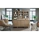 Reese Ardent Iron Leather Upholstered Executive Chair with Nailhead Trim and Casters