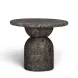 Cynthia Dark Emperador Outdoor Round Side Table