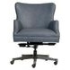 Blake Venetian Blue Leather Upholstered Executive Chair
