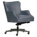Blake Venetian Blue Leather Upholstered Executive Chair