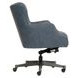 Blake Venetian Blue Leather Upholstered Executive Chair