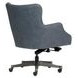 Blake Venetian Blue Leather Upholstered Executive Chair