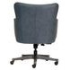 Blake Venetian Blue Leather Upholstered Executive Chair