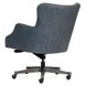 Blake Venetian Blue Leather Upholstered Executive Chair