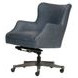 Blake Venetian Blue Leather Upholstered Executive Chair