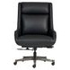 Cameron Ardent Onyx Leather Upholstered Executive Chair
