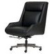 Cameron Ardent Onyx Leather Upholstered Executive Chair
