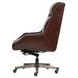 Cameron Burnished Umber Leather Upholstered Executive Chair