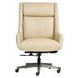 Cameron Luxe Ecru Leather Upholstered Executive Chair