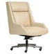 Cameron Luxe Ecru Leather Upholstered Executive Chair