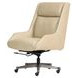 Cameron Luxe Ecru Leather Upholstered Executive Chair