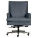 Adler Venetian Blue Leather Upholstered Executive Chair
