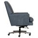 Adler Venetian Blue Leather Upholstered Executive Chair