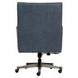 Adler Venetian Blue Leather Upholstered Executive Chair