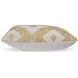 Brockner Next Gen Nuvella Yellow and Beige Performance Fabric Outdoor Accent Pillow