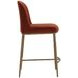 Nestorra Meg Rust Upholstered Counter Height Stool