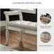 Realyn Antique White Accent Bench