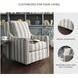 Kambria Ivory And Black Swivel Accent Chair