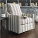 Kambria Ivory And Black Swivel Accent Chair