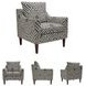 Morrilton Next Gen Nuvella Natural And Charcoal Performance Fabric Accent Chair