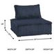 Bales Navy Piece Modular Seating