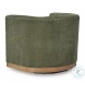 Jersonlow Forest Green Swivel Chair
