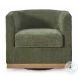 Jersonlow Forest Green Swivel Chair