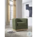 Jersonlow Forest Green Swivel Chair