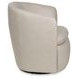 Kierreys Bone Leather Upholstered Swivel Accent Chair