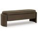 Vavuniya Brown Upholstered Accent Storage Bench