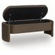 Vavuniya Brown Upholstered Accent Storage Bench