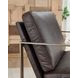 Bradett Dark Brown Leather Upholstered Accent Chair