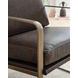 Bradett Dark Brown Leather Upholstered Accent Chair