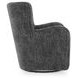 Rowenburg Heather Charcoal Upholstered Swivel Glider Accent Chair