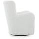 Rowenburg Cream Upholstered Swivel Glider Accent Chair