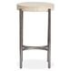 Jennings Edgecomb Gray and Weathered Antique Nickel Round Accent Table