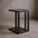 Glaze Onyx Rectangular Glass Top End Table