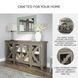 Fossil Ridge Distressed Gray Door Accent Cabinet