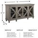 Fossil Ridge Distressed Gray Door Accent Cabinet